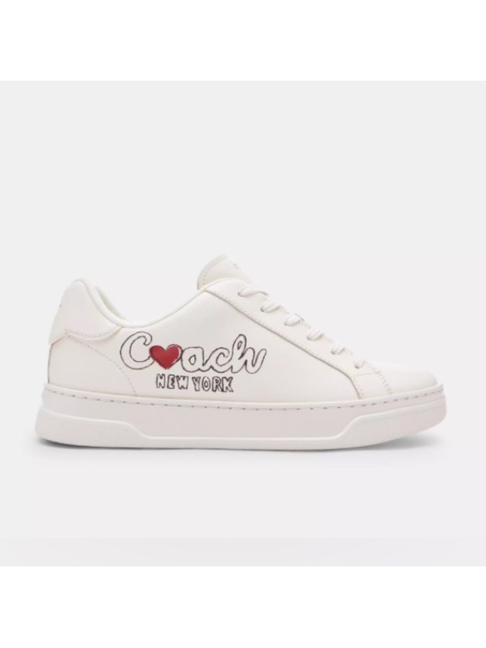 Coach High Line Sneaker With Heart Women 10.0 B # CBR66 - Picture 4 of 13